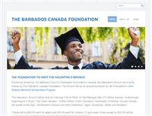 Tablet Screenshot of barbadoscanadafoundation.com